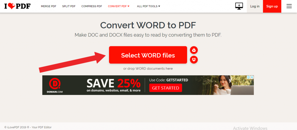 word document to pdf file