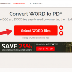 word document to pdf file